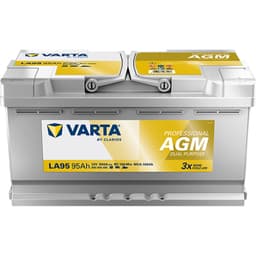 VARTA Fritidsbatteri 12V 95AH AGM 850CCA (354x175x190/190mm) +høyre LA95