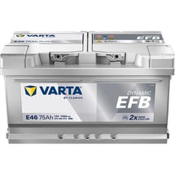 VARTA Dynamic EFB Batteri 12V 75AH 730CCA (315x175x175/175mm) +høyre E46