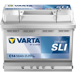 VARTA Dynamic SLI Batteri 12V 56AH 480CCA (242x175x190/190mm) +høyre C14