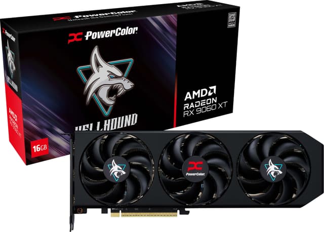 Powercolor HELLHOUND AMD Radeon RX 9060 XT 16GB grafikkort
