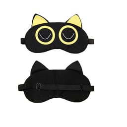 Kylande Ögonmask Svart med Gul Ögondesign - 2-pack