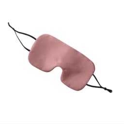 Justerbar dobbeltsidig silkeøyemaske for søvn Rosa