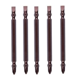 Magnetisk skrutrekkerbitsett med dobbelthodet Phillips og slisset design (5 stk) 100 mm