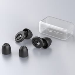 Vanntette ørepropper for støyreduksjon for soving og svømming Sort