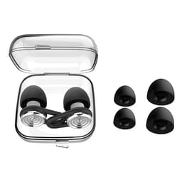 Ovale D-serien vannbølge støydempende ørepropper - Overlegen komfort og støyreduksjon Svart + Sølv