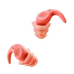 Støyreduserende silikon ørepropper for søvn - 1 par, komfortable og gjenbrukbare Rosa