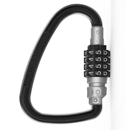 Multi-funksjon Karabinkombinasjonslås - Tilbakestillbart Passord for Sykler, Hjelmer og Sikkerhet Grå