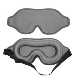 3D Ögonmask för Sömn - Bekväm och Mörkläggande för Resor och Hem Grå
