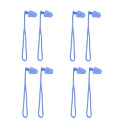Säkra och bekväma: 073 Öronproppar med snöre - 4 par Blå