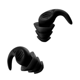 Støyreduserende silikon ørepropper for søvn - 1 par, komfortable og gjenbrukbare Sort