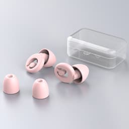 Vedenpitävät melua vaimentavat korvatulpat nukkumiseen ja uimiseen Vaaleanpunainen