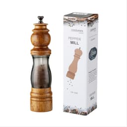 8 tuuman läpinäkyvä pippurimylly – säädettävä keraaminen jauhatusmekanismi