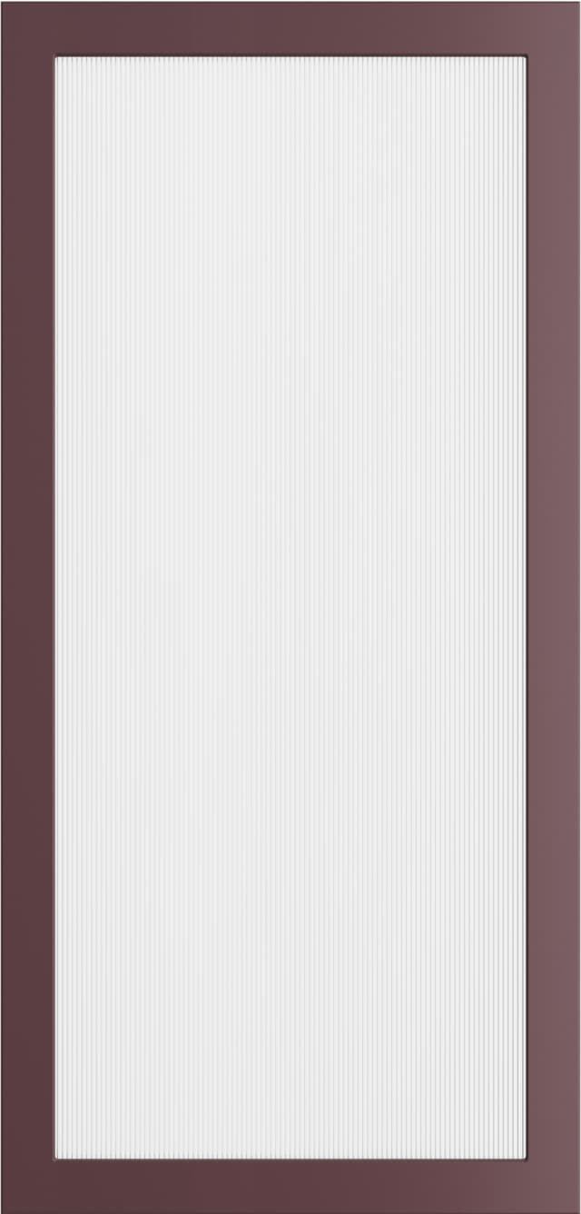 Epoq Trend Burgundy räfflad glasdörr 60x125