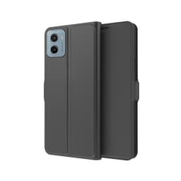 SKALO Motorola Moto G06 4G Erittäin ohut muotoilu Lompakkokotelo - Musta
