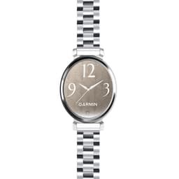 Rustfritt stål tre-perle klokkebånd kompatibelt med Garmin Lily 2 - 14mm Sølv