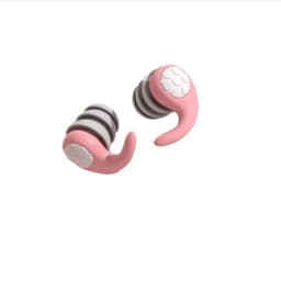 3-lags støydempende silikon ørepropper for rolig søvn og fokus Rosa