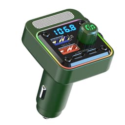 Bil Bluetooth FM-sender Bluetooth V5.0 Grønn
