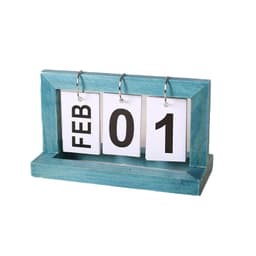 Minimalistisk evigvarende kalender i tre Blå