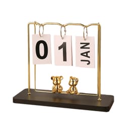 Metallsvingkalenderdekorasjon: Moderne og enkel dekorasjon Sort