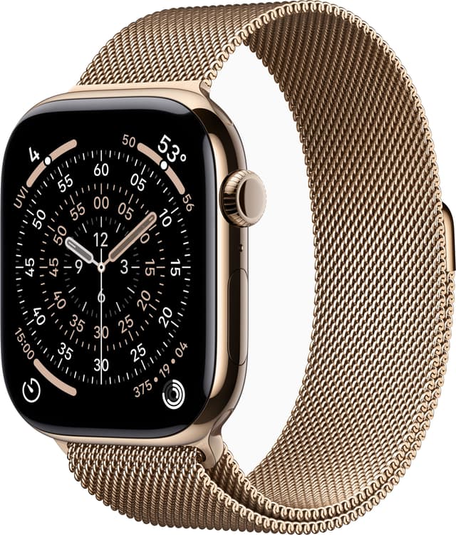Apple Watch S11 46mm CEL (kultatitaani/kult. milanolaisranneke) M/L