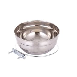 HÄNGANDE SKÅL I ROSTFRITT STÅL FÖR DJURBUR - SÄKER OCH PRAKTISK MATNIN