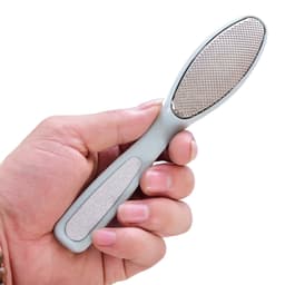 Fotfil i rustfritt stål for fjerning av hard hud Blå