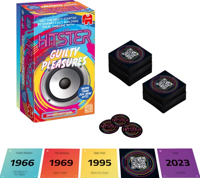 Jumbo Hitster Guilty Pleasures kortspel