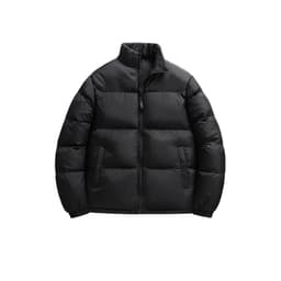 Oppvarmet bomullsjakke: USB-drevet varm vinterjakke for utendørs bruk Sort 4XL