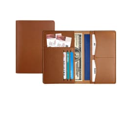 Tyylikäs PU-nahkainen passi lompakko - ruskea