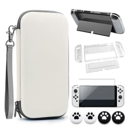 Nintendo Switch OLED -kantolaukku - Suojakotelo, jalusta, näytönsuoja ja peukalosuojat