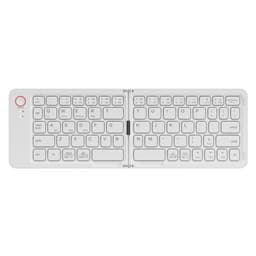 Brettbart Bluetooth-tastatur Hvit