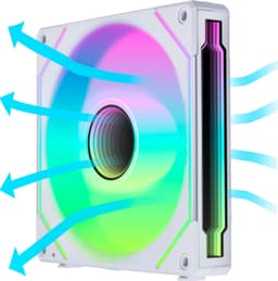 Lian Li UNI vifte SL INF Reverse 140mm infinity RGB PWM vifte (hvit)