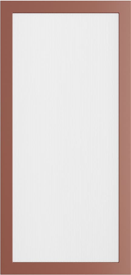 Epoq Trend Red Clay räfflad glaslucka 60x125