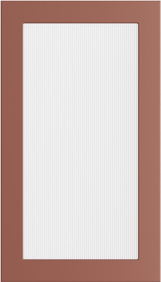 Epoq Trend Red Clay räfflad glaslucka 40x70
