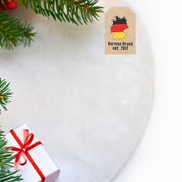 Juletrefot Julematte Dekorasjonsfot (hvit)