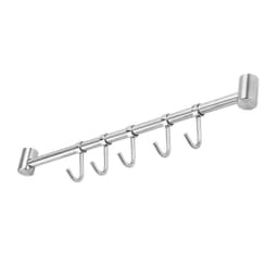 Hengende Kjøkkenskinne veggholder feste (med 5 kroker)