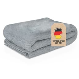 Blødt tæppe 200 x 150 cm Tagtæpper fleece (stengrå)