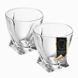 2x Whiskyglass Gammeldags Whisky Krystallglass