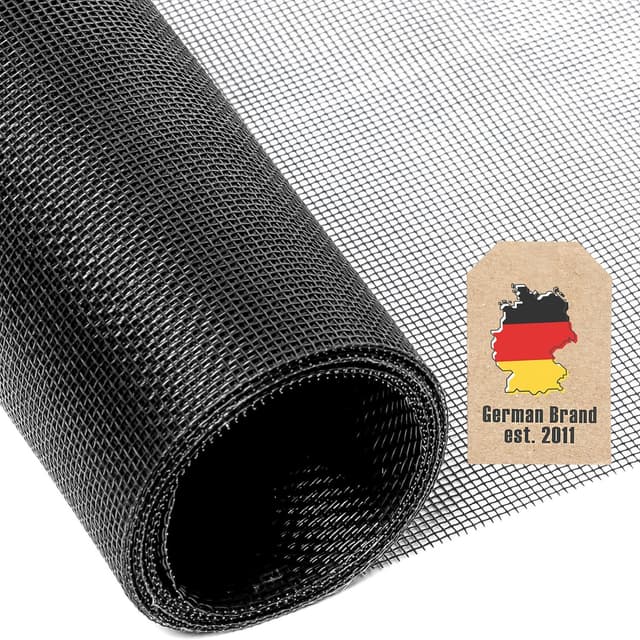 Fluenet Insektnet Vinduesdør Glasfiber 80 cm (sort)