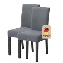 2x Tuolinpäälliset Tuolien suojus (harmaa)