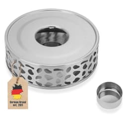 Tekannavärmare Tevärmare i rostfritt stål (silver)