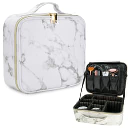 Sminkeveske Kosmetikkveske Toalettveske (grå - hvit)