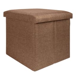 Sammenleggbar Krakk 38x38x38 cm Setestol Kube (Brun)