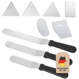 Tårtspatel skrapa 9-delars Set med köksskrapa kakspatel
