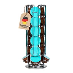 Kaffekapselholder for 32 kapsler laget metall kromlook