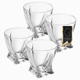 4x Whiskyglas Old Fashioned Whiskey Kristallglas