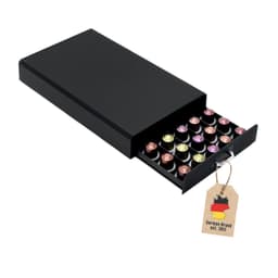 Säilytyslaatikko kahvikapseleille Nespresso (musta)