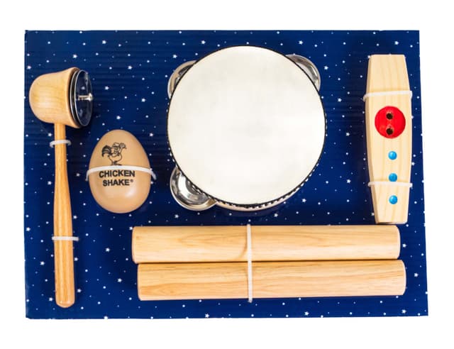 Børne Percussion Gaveboks m. 5 dele