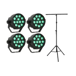 LED Spot Multicolor med fjärrkontroll (12x3W) & Perfex Ljusstativ
