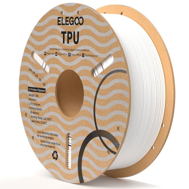 Elegoo TPU 1.75mm 1kg - Vit